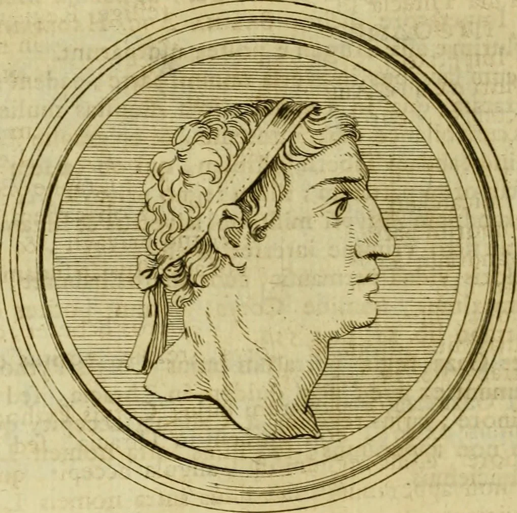 An illustration from Arsacidarum imperium, sive, Regum Parthorum historia : ad fidem numismatum accommodata, 1725, leaf 261