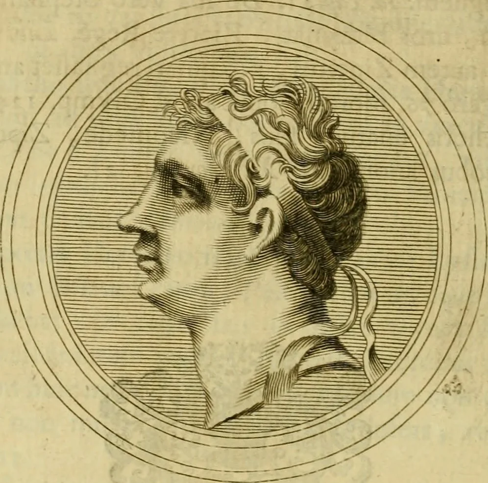 An illustration from Arsacidarum imperium, sive, Regum Parthorum historia : ad fidem numismatum accommodata, 1725, leaf 325
