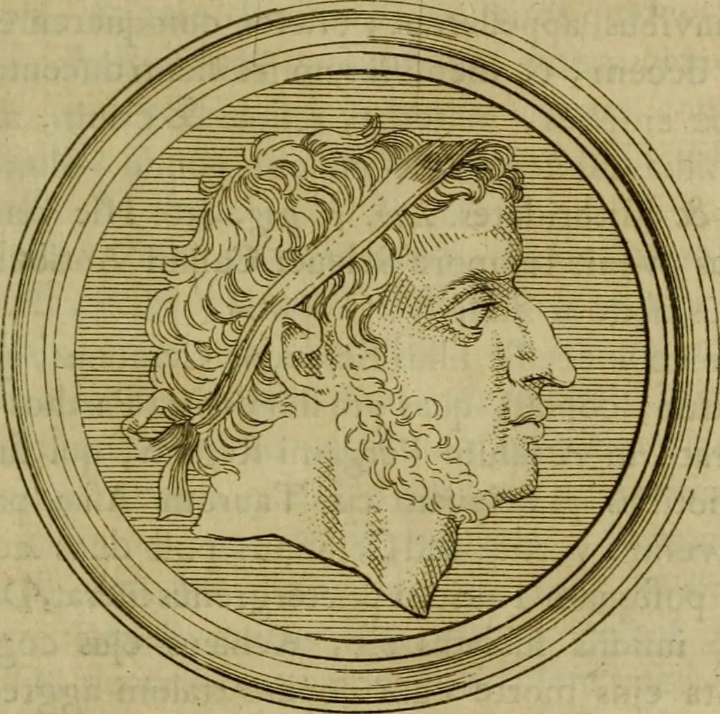 An illustration from Arsacidarum imperium, sive, Regum Parthorum historia : ad fidem numismatum accommodata, 1725, leaf 332