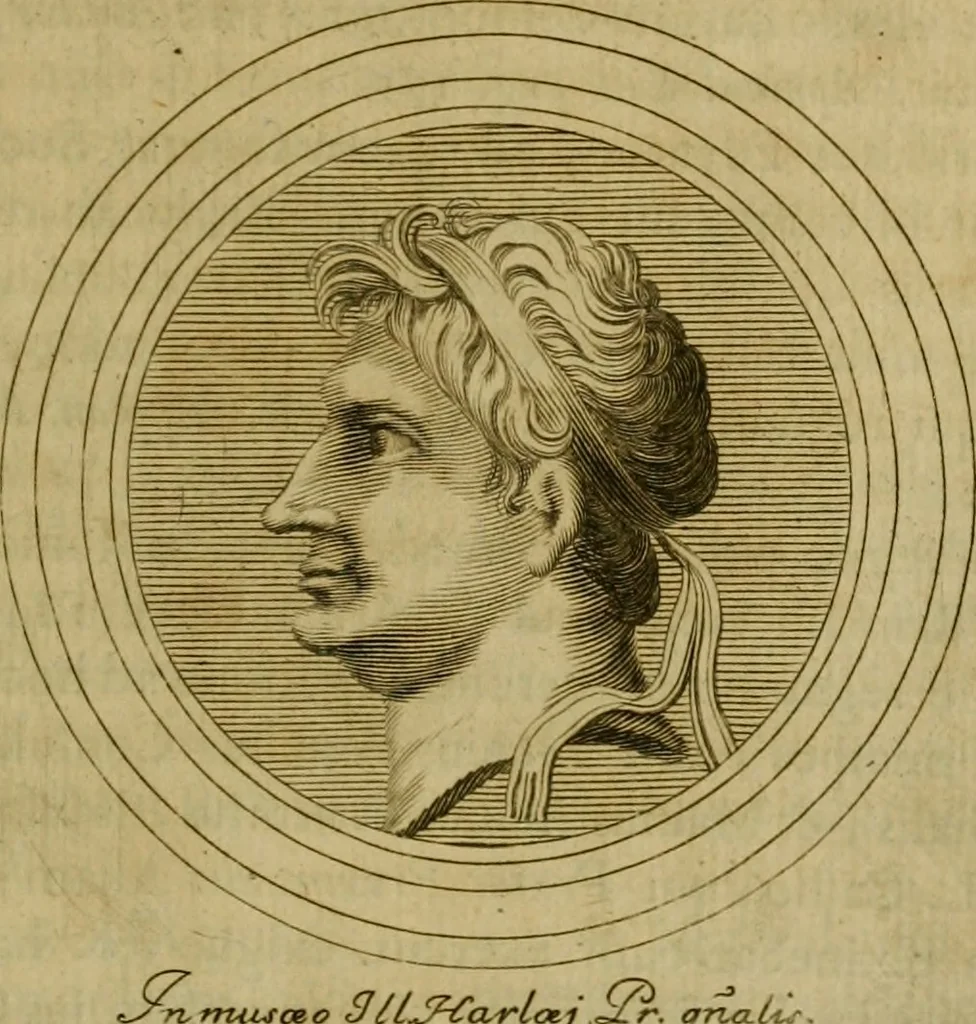 An illustration from Arsacidarum imperium, sive, Regum Parthorum historia : ad fidem numismatum accommodata, 1725, leaf 366