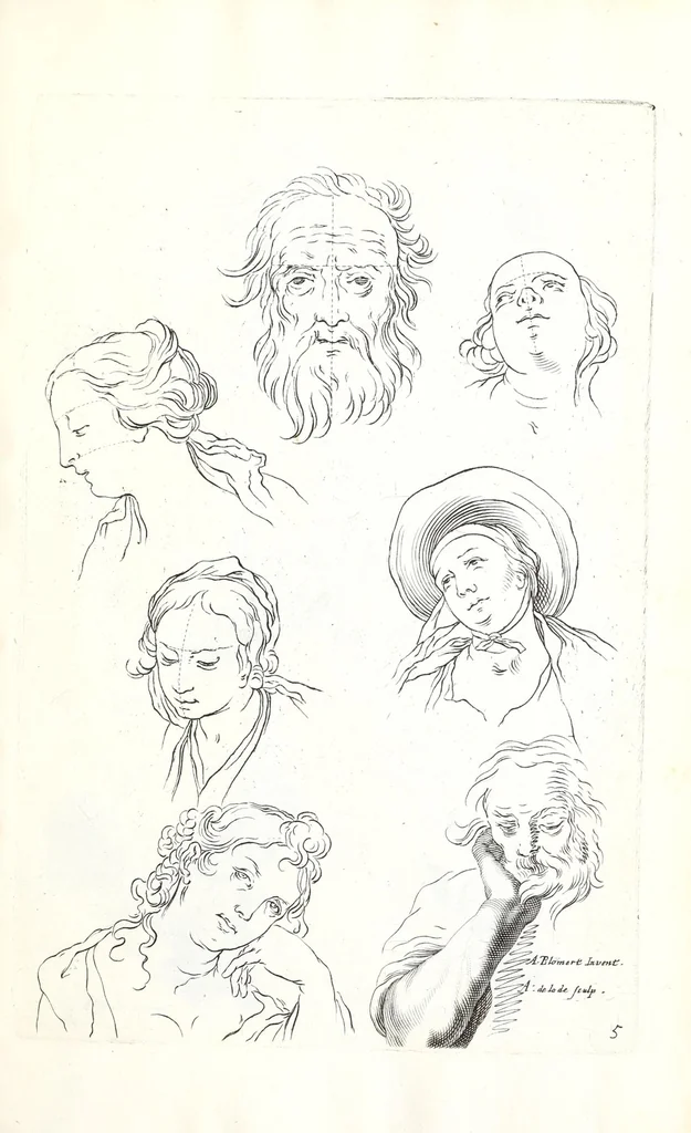 An illustration from Ars pictoria: or An academy treating of drawing, painting, limning, etching. To which are added XXXI. copper plates, expressing the choicest, nearest, and most exact grounds and rules of symmetry. Collected out of the most eminent Italian, German, and Netherland authors. By Alexander Browne, practitioner in the art of limning, 1675, leaf 181