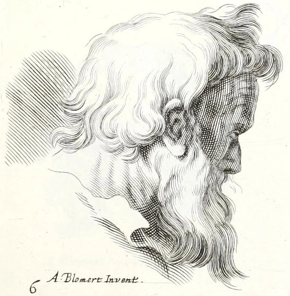 An illustration from Ars pictoria: or An academy treating of drawing, painting, limning, etching. To which are added XXXI. copper plates, expressing the choicest, nearest, and most exact grounds and rules of symmetry. Collected out of the most eminent Italian, German, and Netherland authors. By Alexander Browne, practitioner in the art of limning, 1675, leaf 183