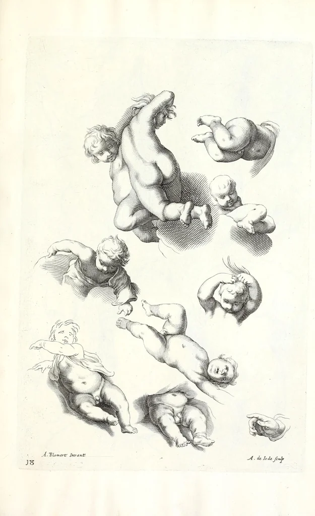 An illustration from Ars pictoria: or An academy treating of drawing, painting, limning, etching. To which are added XXXI. copper plates, expressing the choicest, nearest, and most exact grounds and rules of symmetry. Collected out of the most eminent Italian, German, and Netherland authors. By Alexander Browne, practitioner in the art of limning, 1675, leaf 207