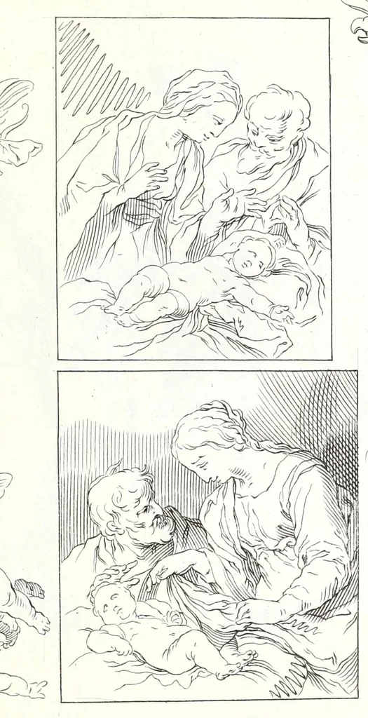 An illustration from Ars pictoria: or An academy treating of drawing, painting, limning, etching. To which are added XXXI. copper plates, expressing the choicest, nearest, and most exact grounds and rules of symmetry. Collected out of the most eminent Italian, German, and Netherland authors. By Alexander Browne, practitioner in the art of limning, 1675, leaf 223