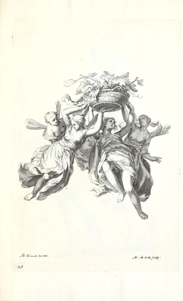 An illustration from Ars pictoria: or An academy treating of drawing, painting, limning, etching. To which are added XXXI. copper plates, expressing the choicest, nearest, and most exact grounds and rules of symmetry. Collected out of the most eminent Italian, German, and Netherland authors. By Alexander Browne, practitioner in the art of limning, 1675, leaf 229