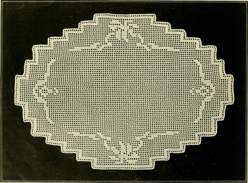 An illustration from Artamo crochet book ... no. 1-, 1916, leaf 13