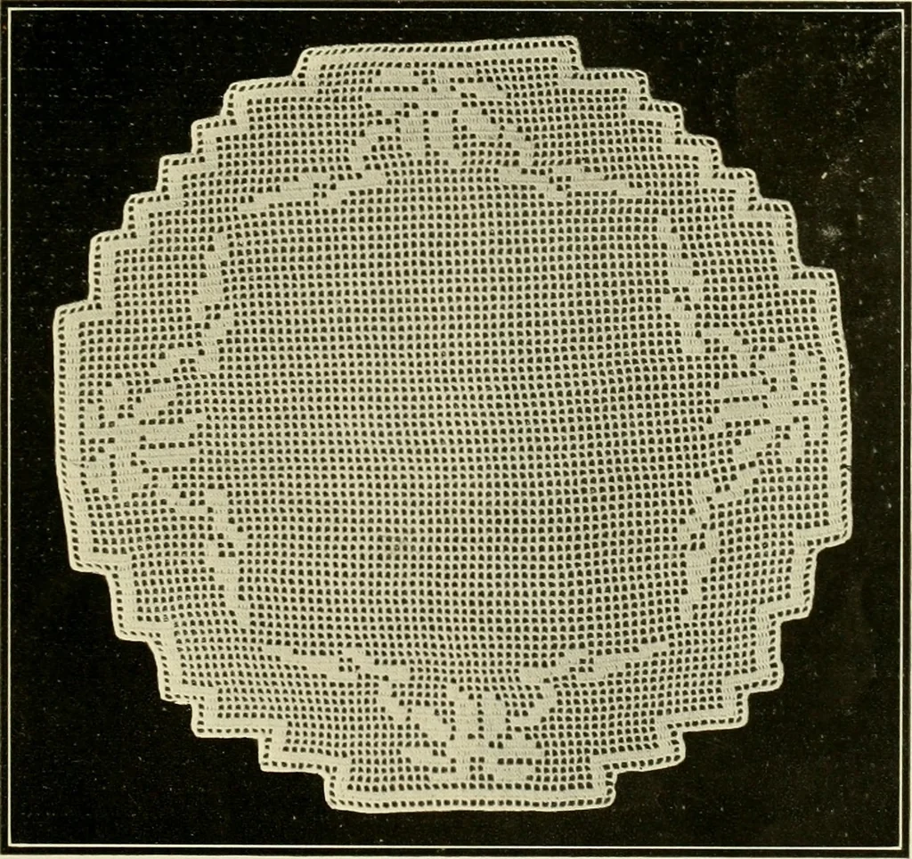 An illustration from Artamo crochet book ... no. 1-, 1916, leaf 14