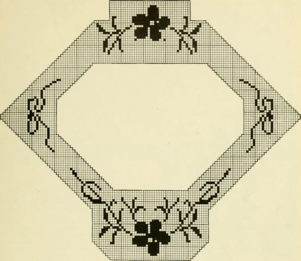 An illustration from Artamo crochet book ... no. 1-, 1916, leaf 22