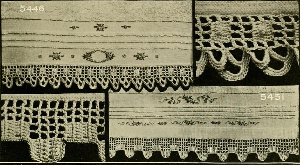 An illustration from Artamo crochet book ... no. 1-, 1916, leaf 24