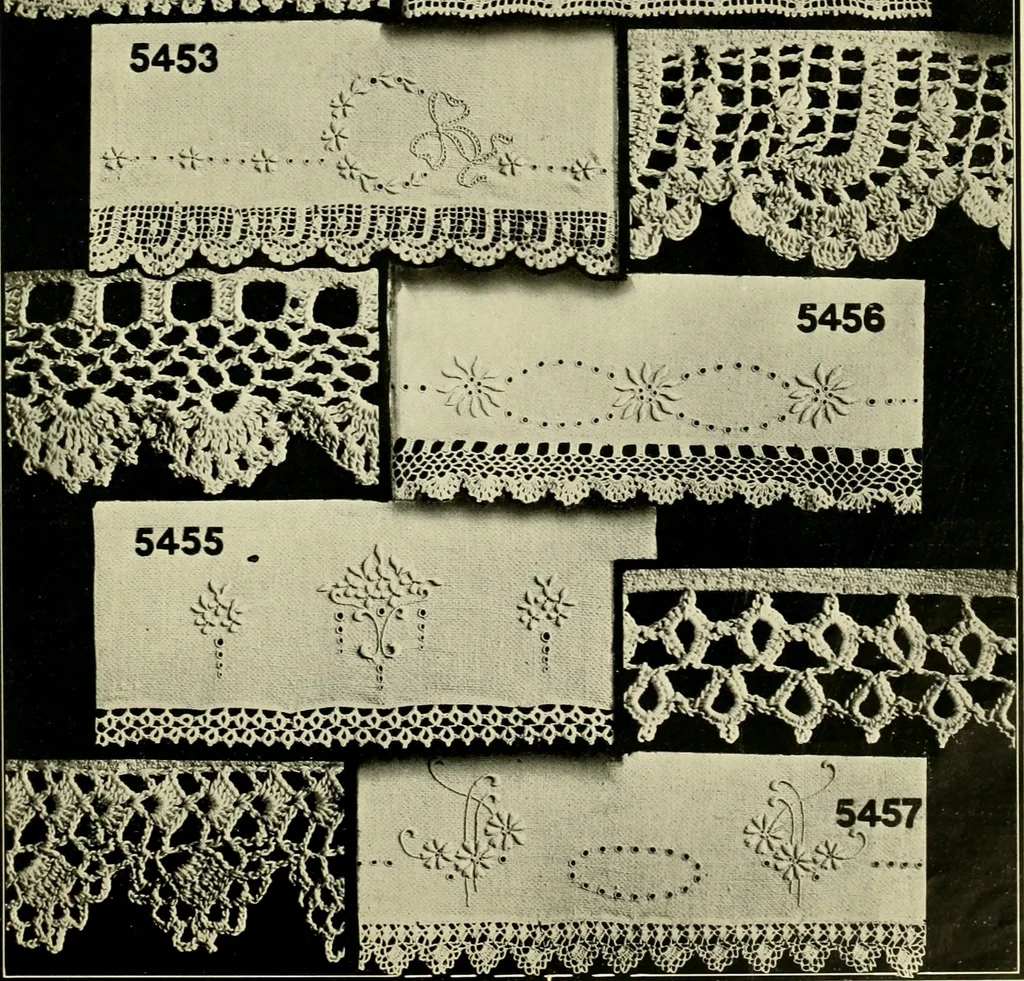 An illustration from Artamo crochet book ... no. 1-, 1916, leaf 26