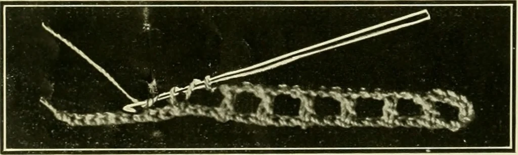 An illustration from Artamo crochet book ... no. 1-, 1916, leaf 3