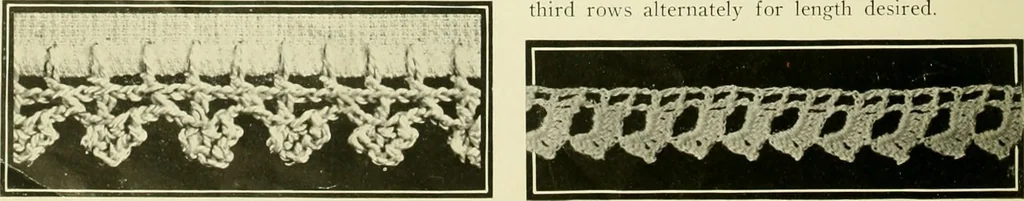 An illustration from Artamo crochet book ... no. 1-, 1916, leaf 31