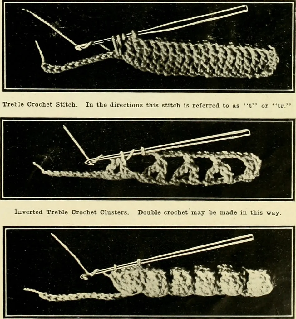 An illustration from Artamo crochet book ... no. 1-, 1916, leaf 4