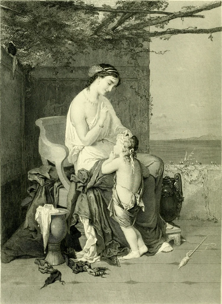 An illustration from Art and artists of our time, 1888, leaf 105