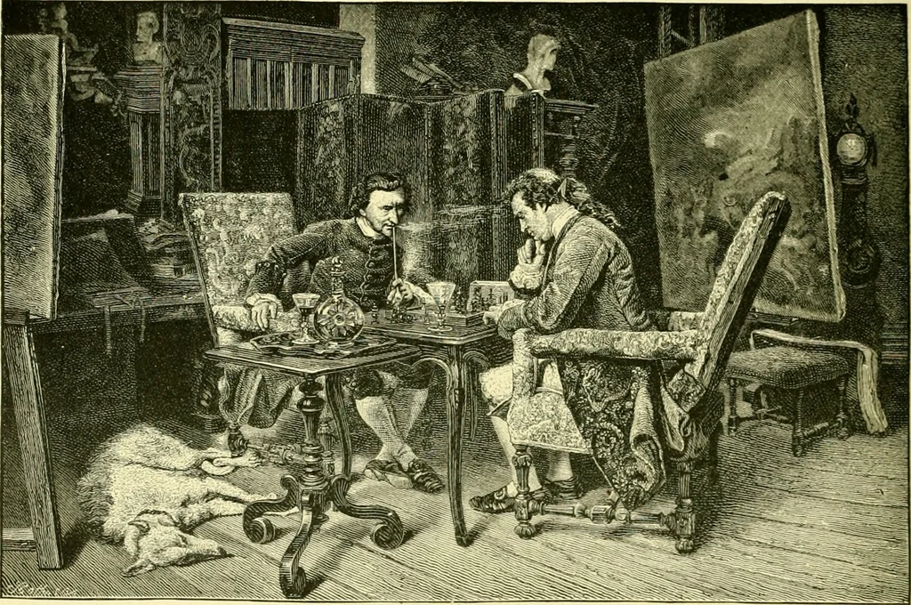 An illustration from Art and artists of our time, 1888, leaf 183
