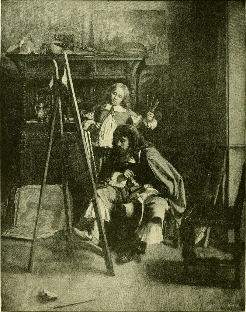 An illustration from Art and artists of our time, 1888, leaf 187
