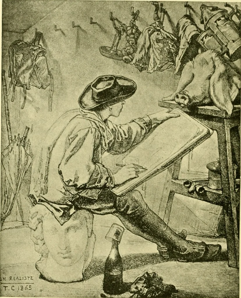 An illustration from Art and artists of our time, 1888, leaf 367