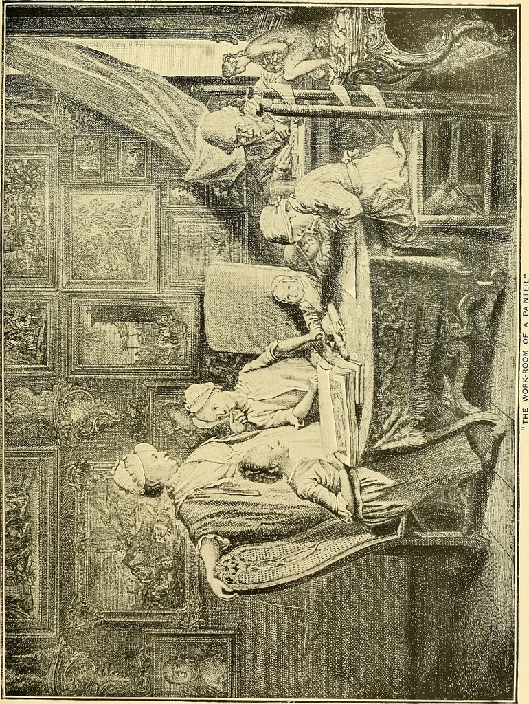 An illustration from Art and artists of our time, 1888, leaf 374
