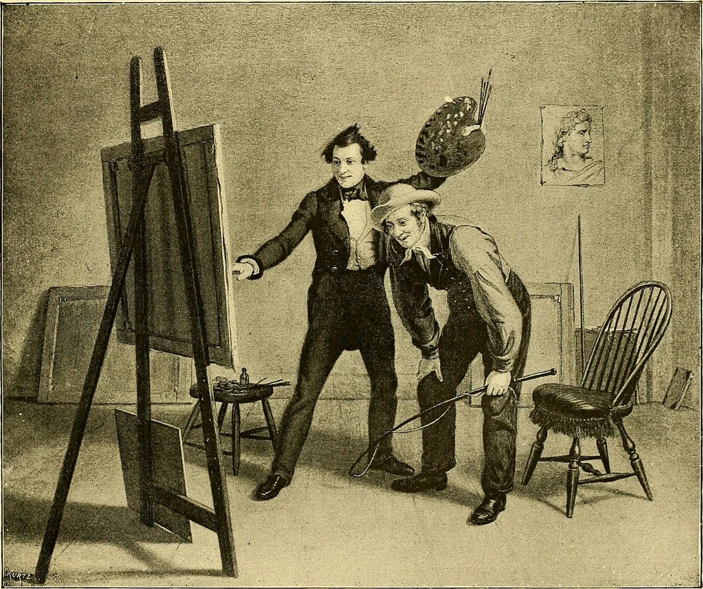 An illustration from Art and artists of our time, 1888, leaf 340