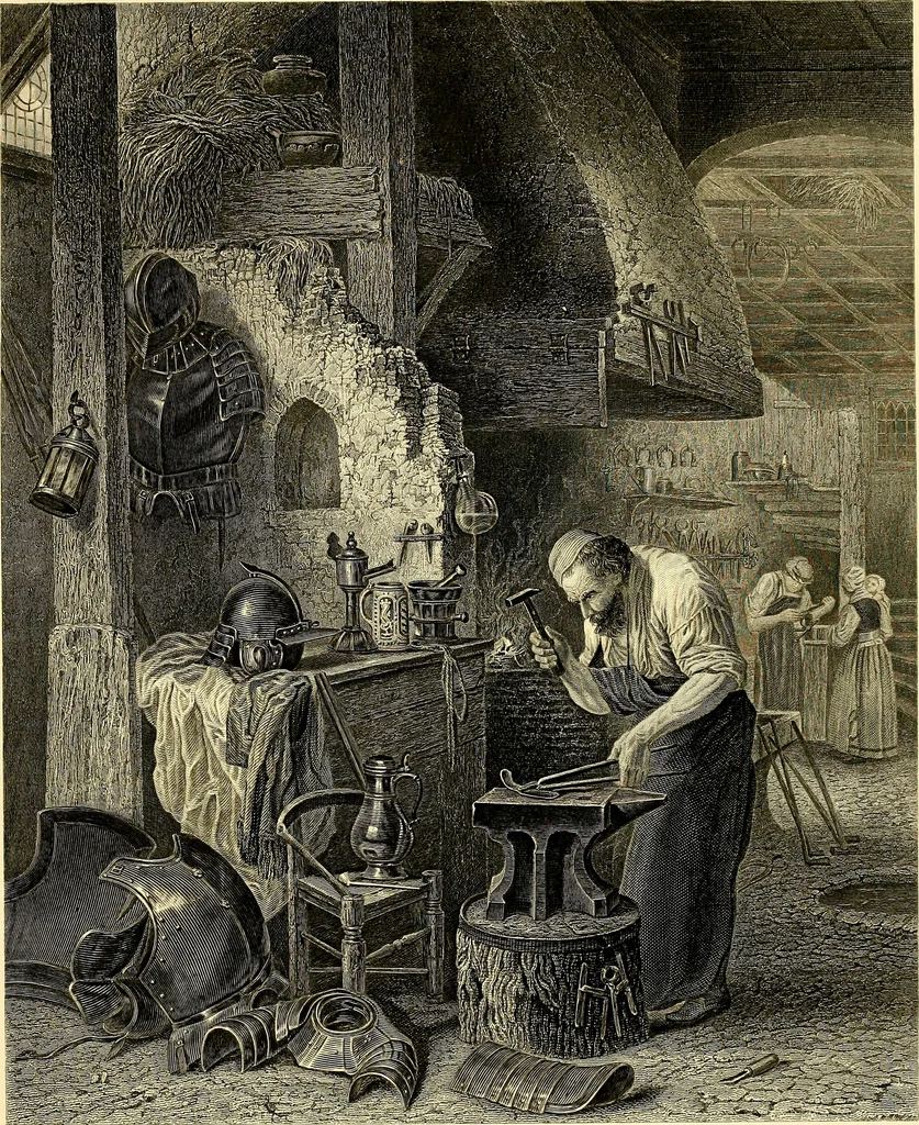 An illustration from Art and artists of our time, 1888, leaf 424