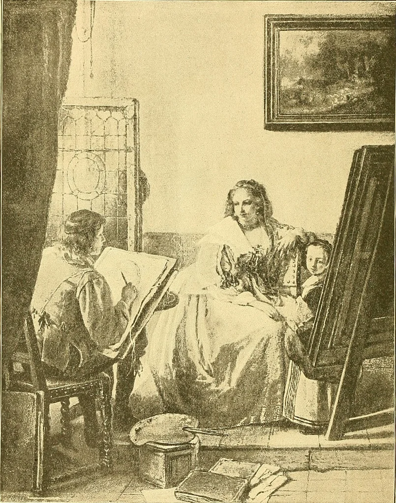 An illustration from Art and artists of our time, 1888, leaf 427