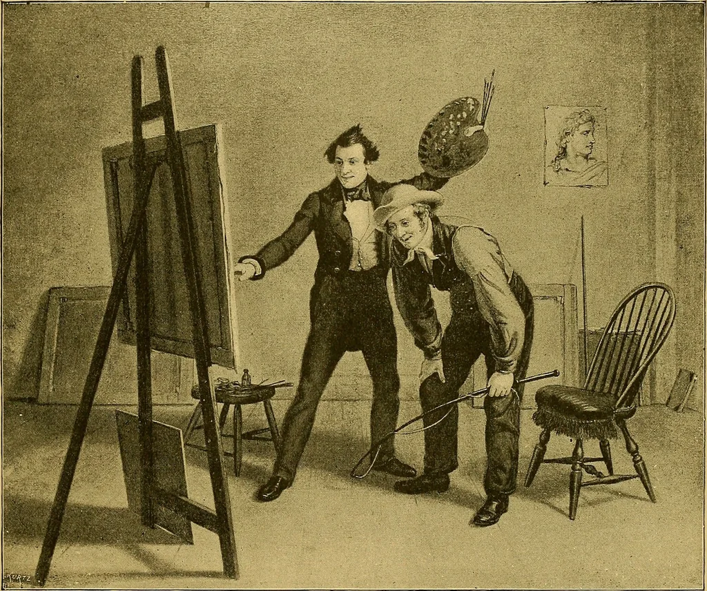 An illustration from Art and artists of our time, 1888, leaf 102