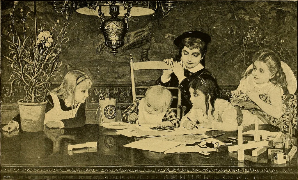 An illustration from Art and artists of our time, 1888, leaf 204