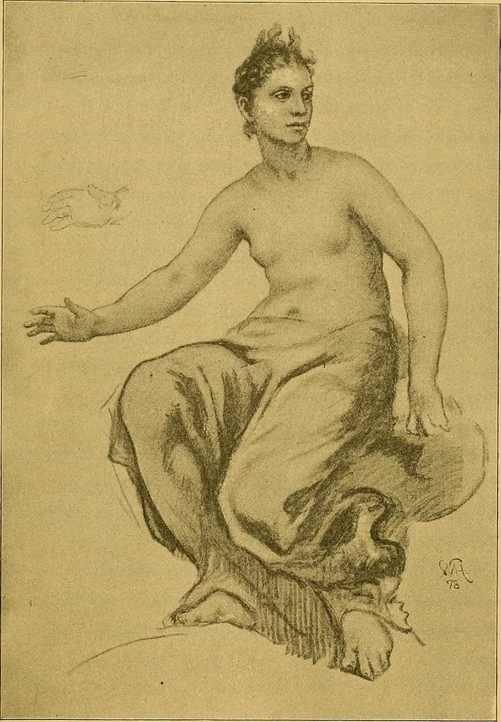 An illustration from Art and artists of our time, 1888, leaf 66