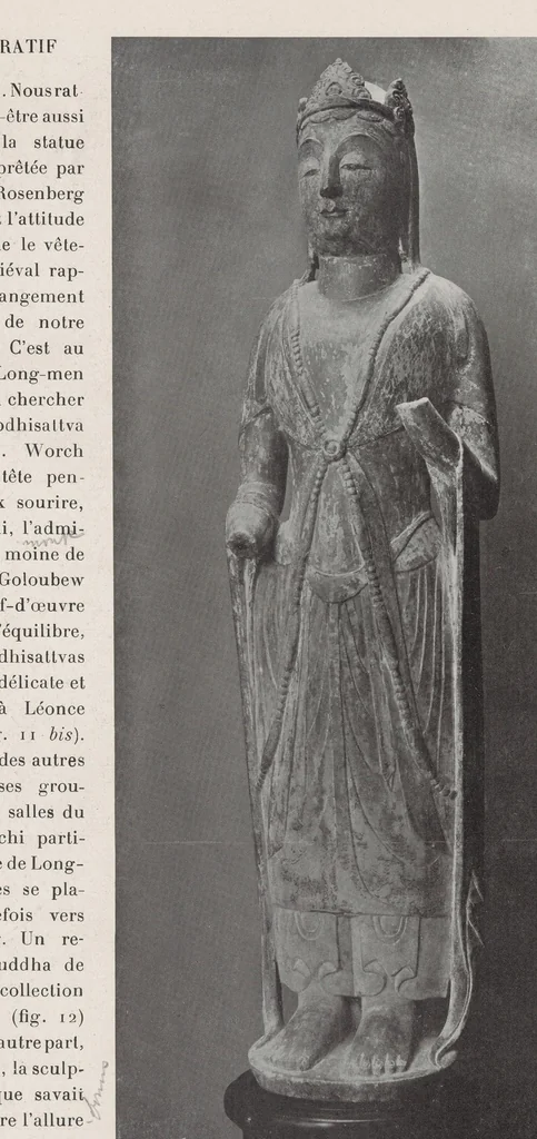 An illustration from L'Art bouddhique au Musée Cernuschi, 1913, leaf 21