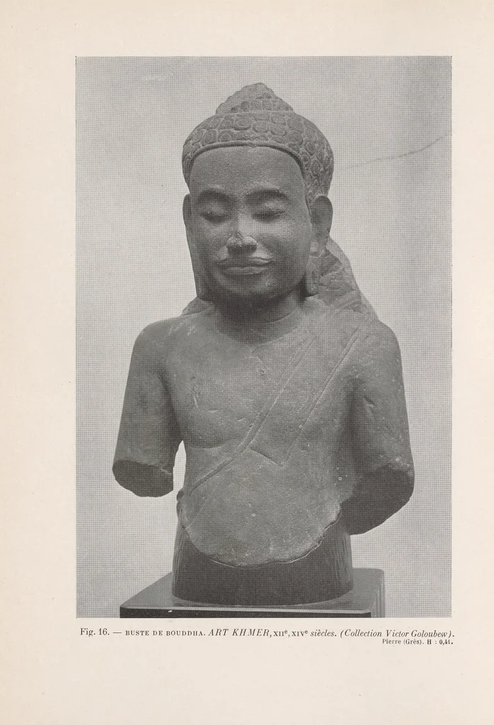 An illustration from L'Art bouddhique au Musée Cernuschi, 1913, leaf 30