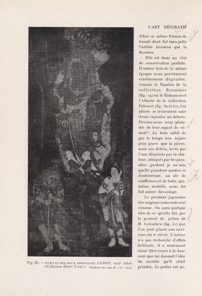 An illustration from L'Art bouddhique au Musée Cernuschi, 1913, leaf 48