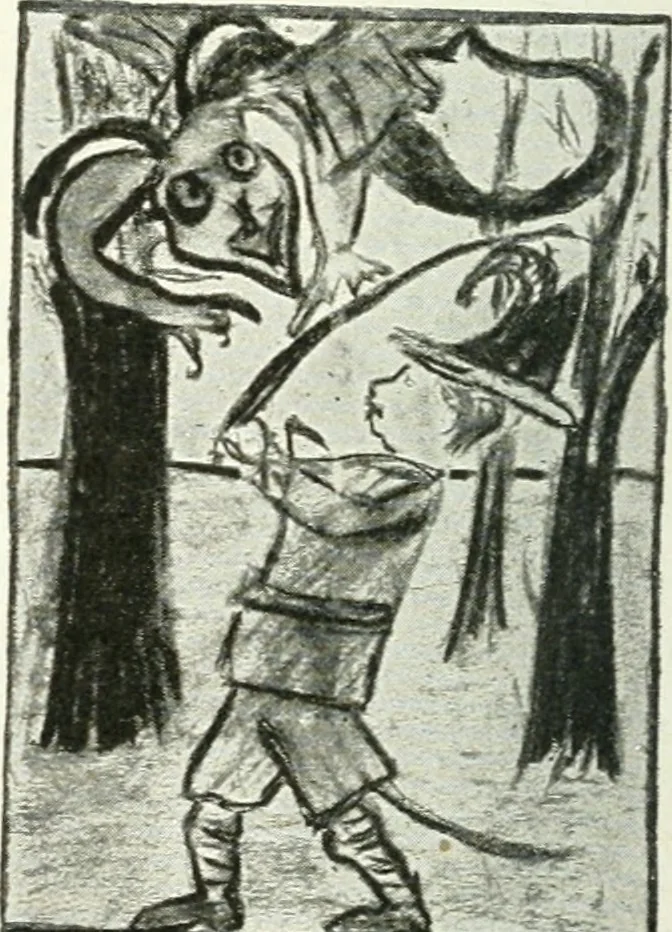 An illustration from Art, 1916, leaf 361