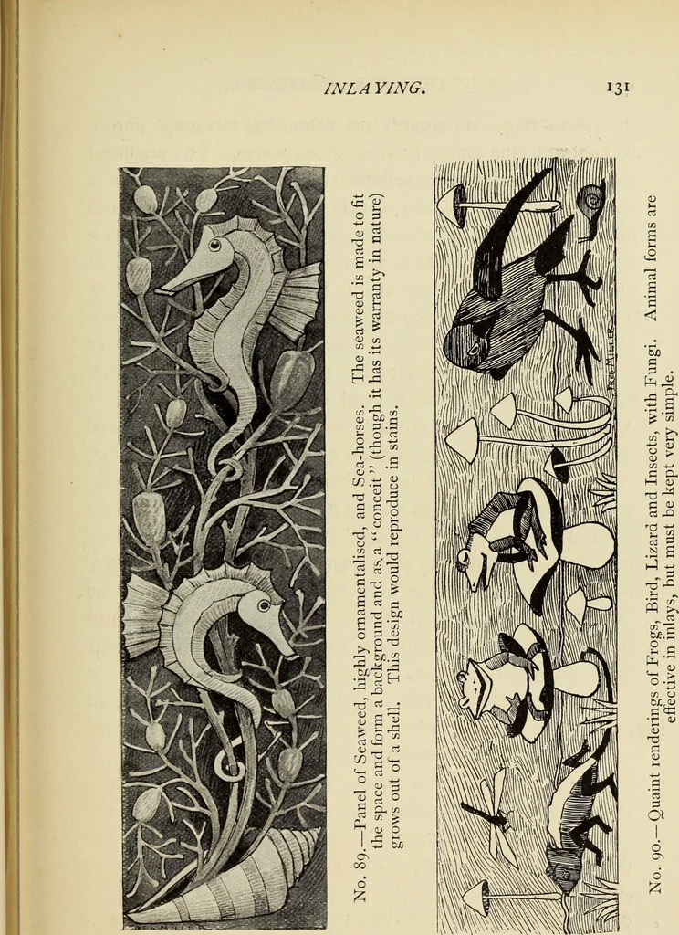 An illustration from Art crafts for amateurs, 1901, leaf 144