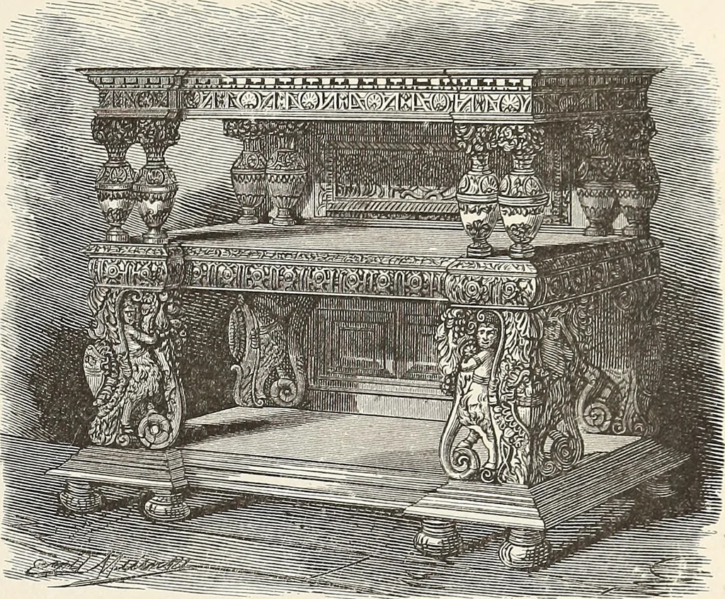 An illustration from Art decoration applied to furniture, 1878, leaf 116