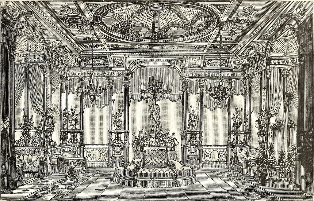 An illustration from Art decoration applied to furniture, 1878, leaf 128
