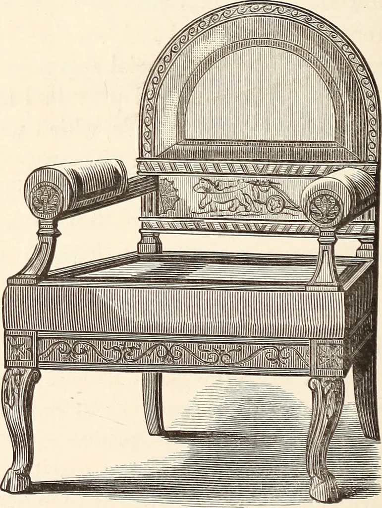 An illustration from Art decoration applied to furniture, 1878, leaf 143