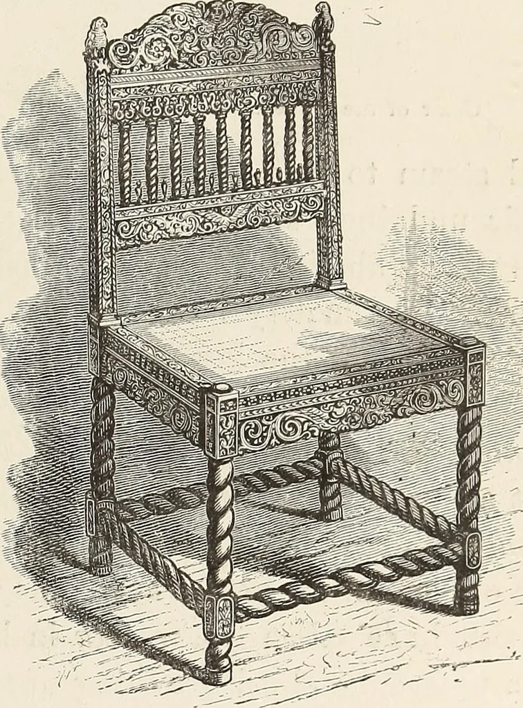 An illustration from Art decoration applied to furniture, 1878, leaf 174