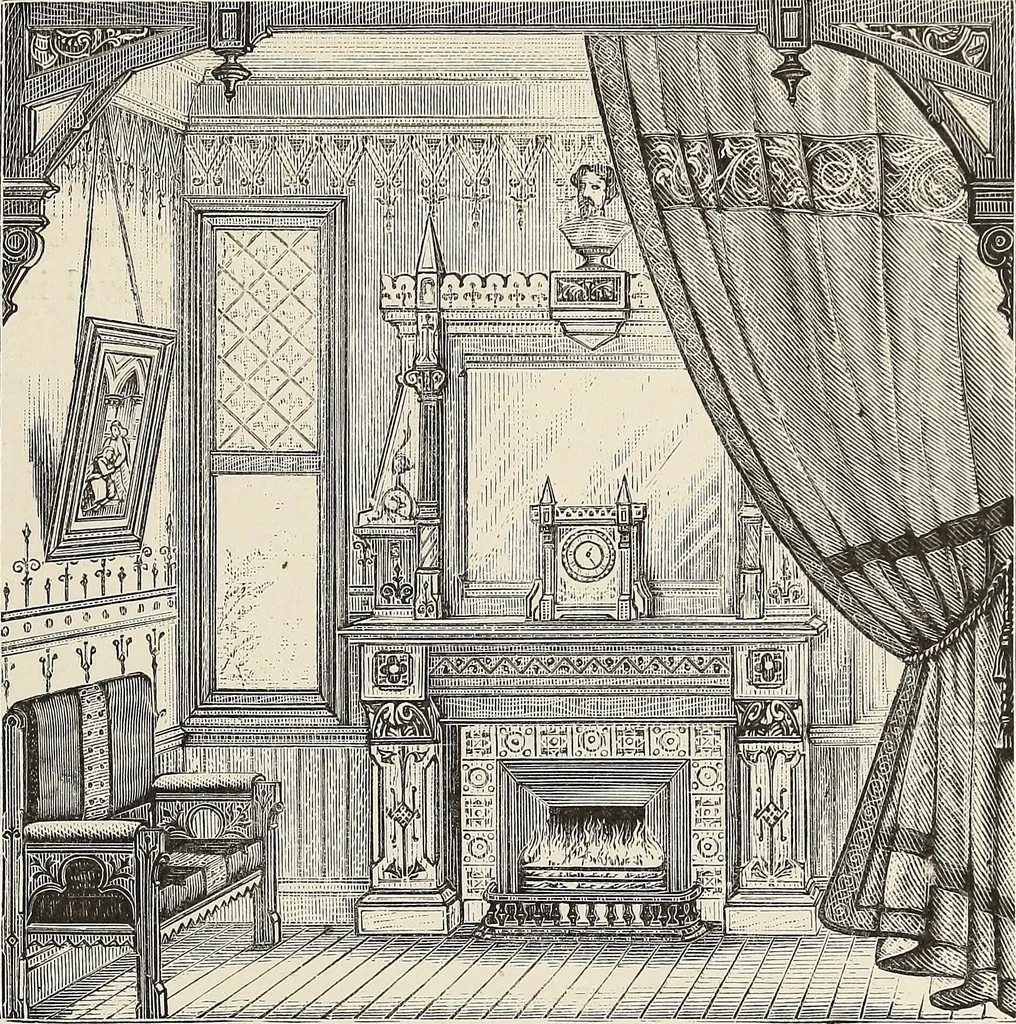 An illustration from Art decoration applied to furniture, 1878, leaf 206
