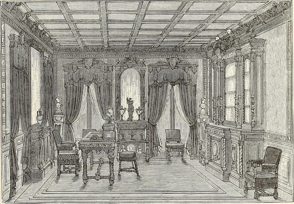 An illustration from Art decoration applied to furniture, 1878, leaf 216