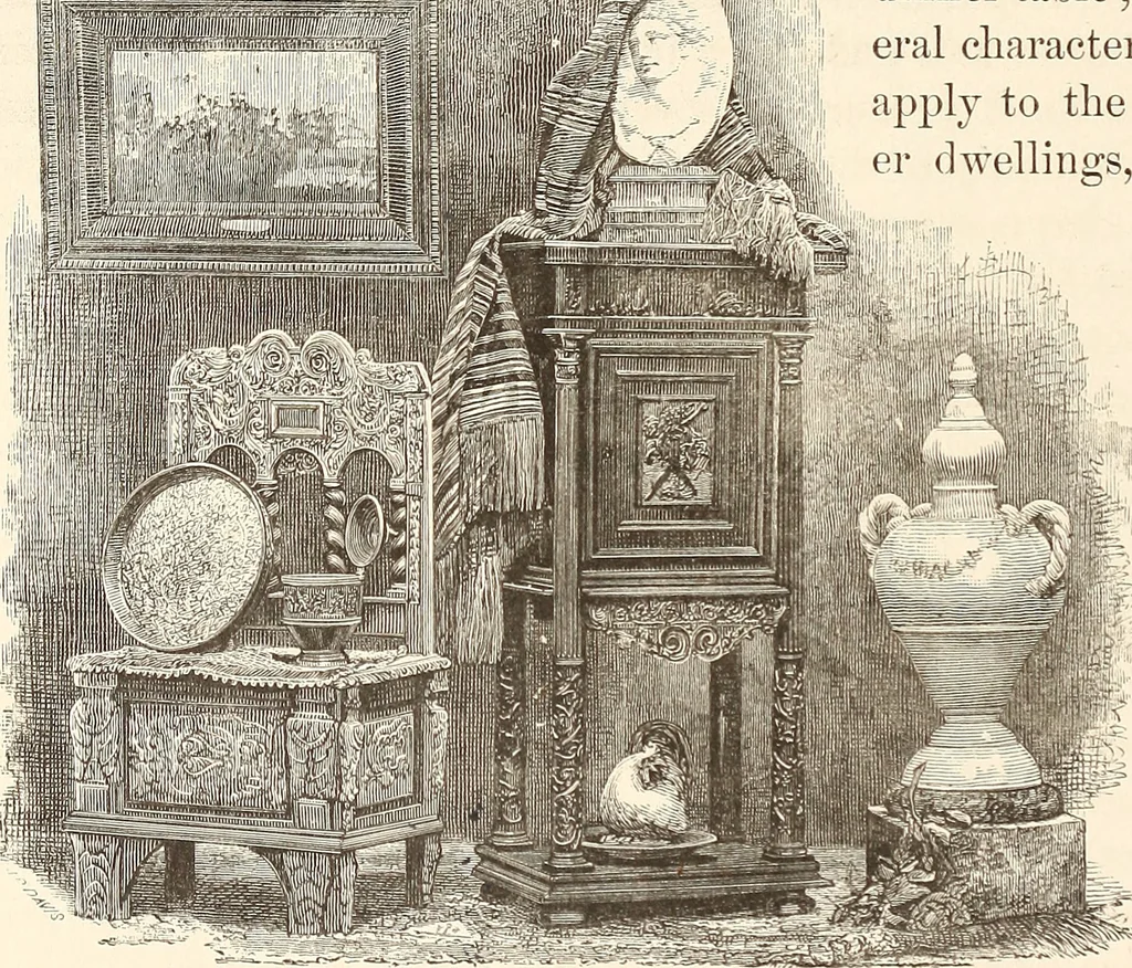 An illustration from Art decoration applied to furniture, 1878, leaf 221