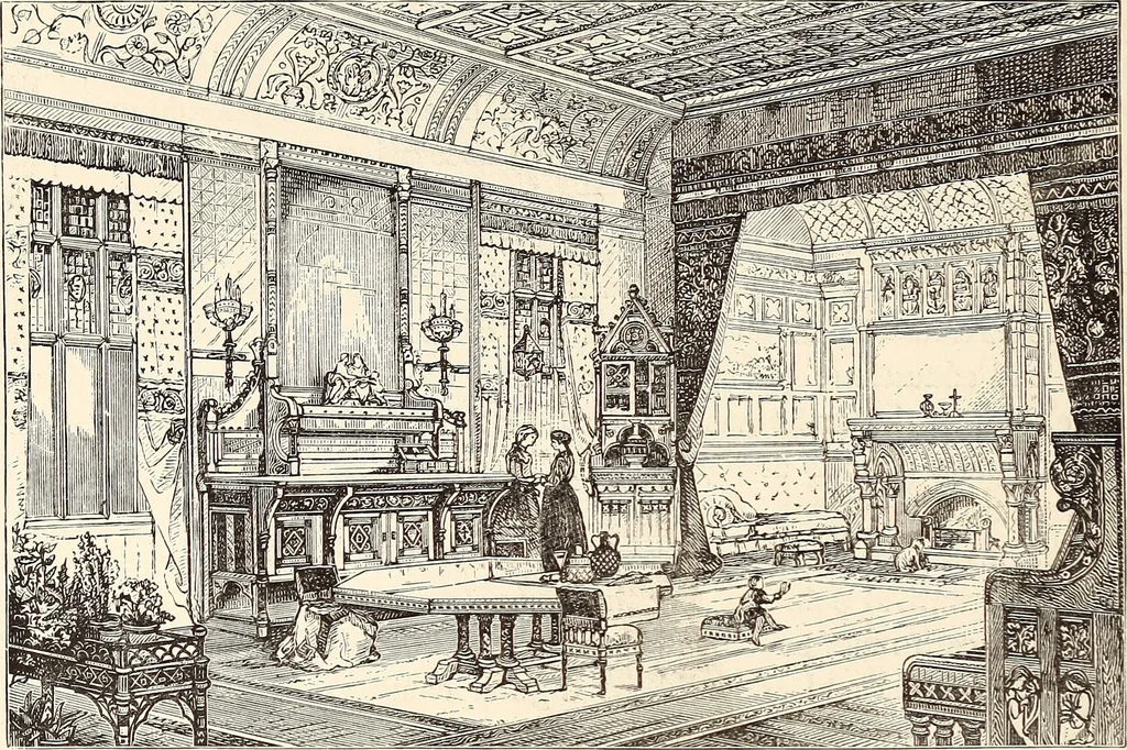 An illustration from Art decoration applied to furniture, 1878, leaf 227