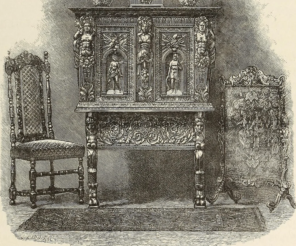 An illustration from Art decoration applied to furniture, 1878, leaf 228