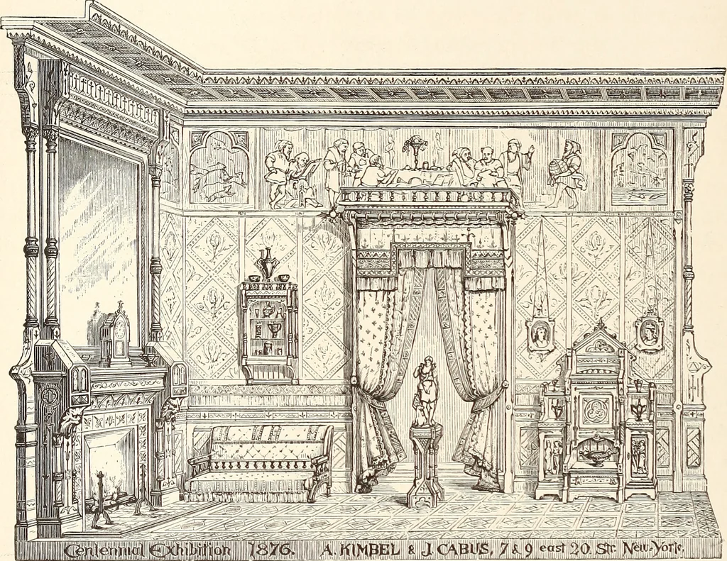 An illustration from Art decoration applied to furniture, 1878, leaf 91