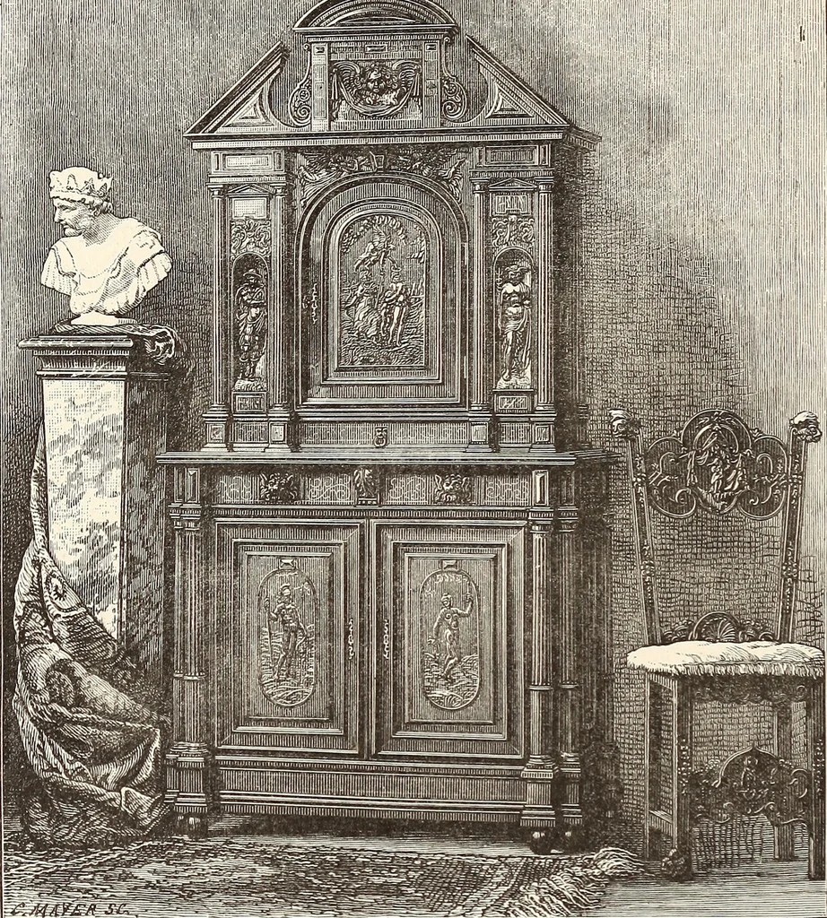 An illustration from Art decoration applied to furniture, 1878, leaf 97