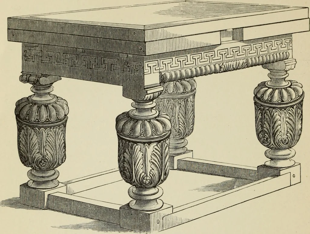 An illustration from Art decoration applied to furniture, 1877, leaf 107