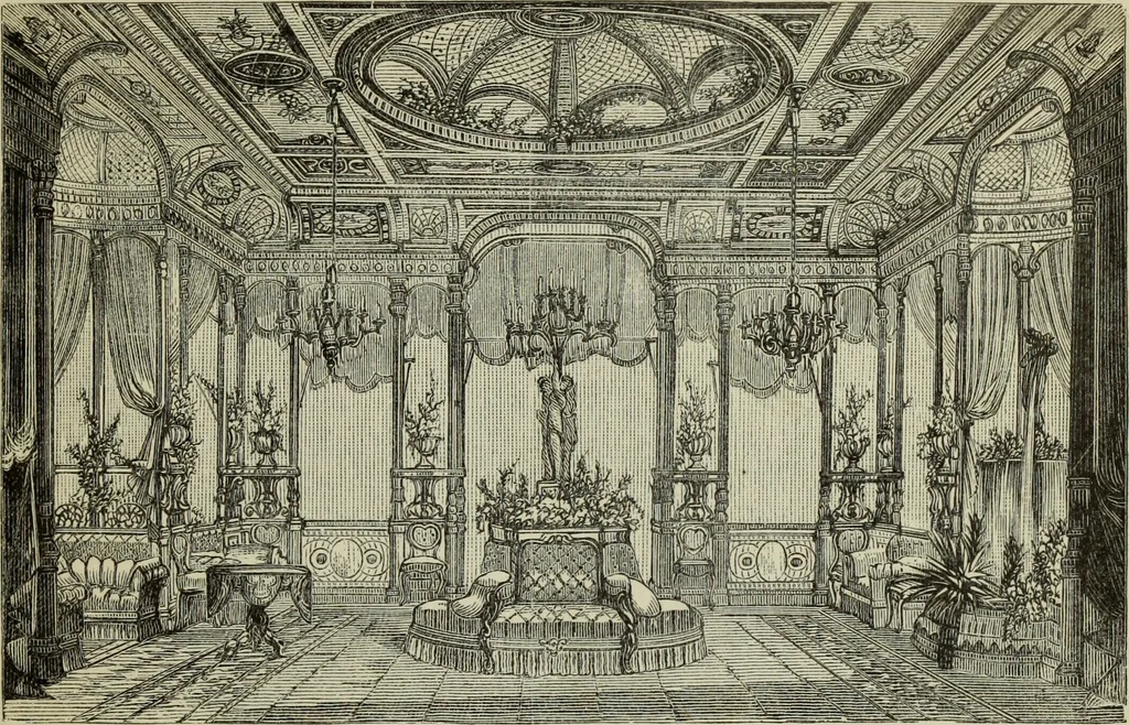 An illustration from Art decoration applied to furniture, 1877, leaf 128