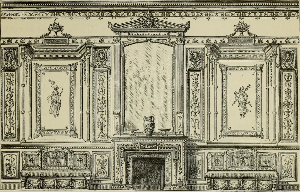 An illustration from Art decoration applied to furniture, 1877, leaf 140