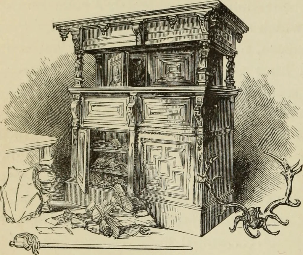 An illustration from Art decoration applied to furniture, 1877, leaf 163