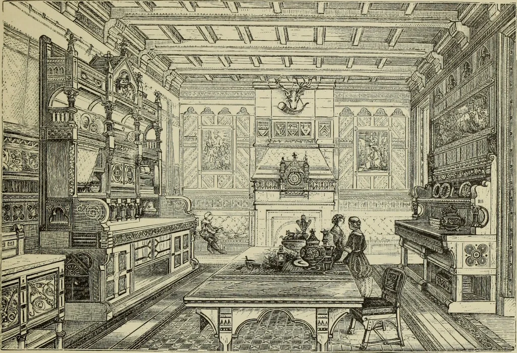 An illustration from Art decoration applied to furniture, 1877, leaf 198