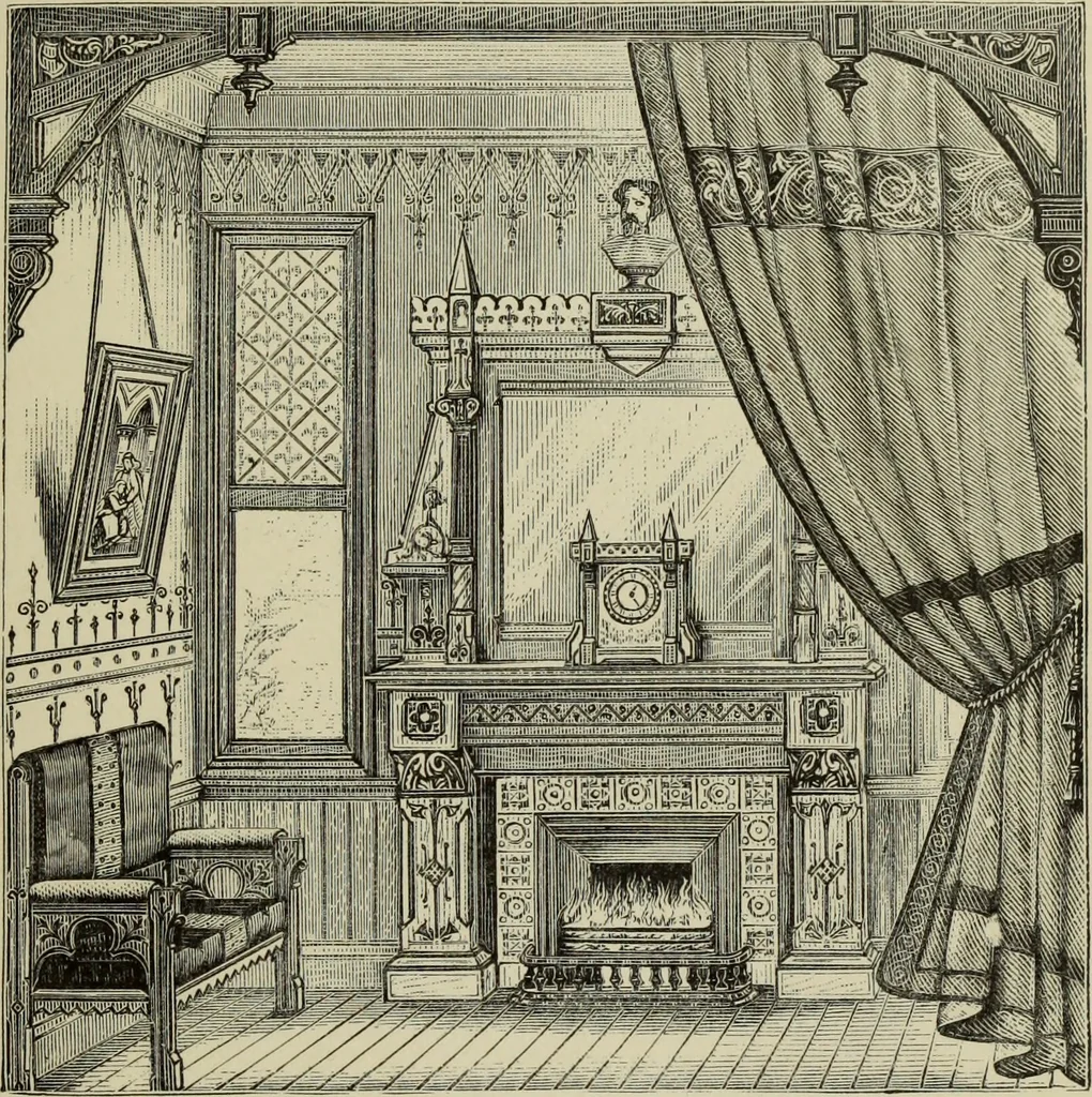 An illustration from Art decoration applied to furniture, 1877, leaf 206